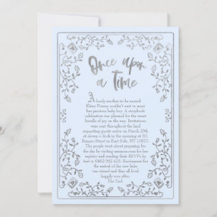 Invitación de Baby Shower de Once Upon A Time Stor