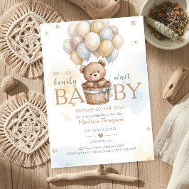 Invitación de Baby Shower de Osito de Peluche