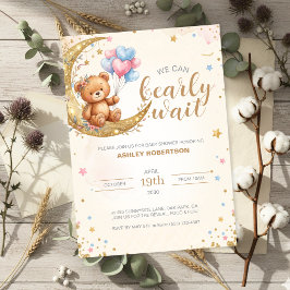 Invitación de Baby Shower de Osito de Peluche