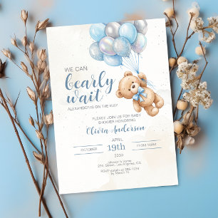 Invitación de Baby Shower de Osito de Peluche