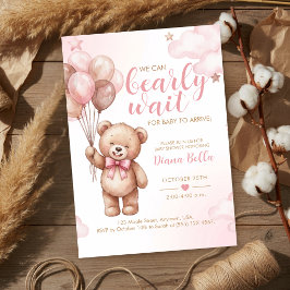 Invitación de Baby Shower de Osito de Peluche