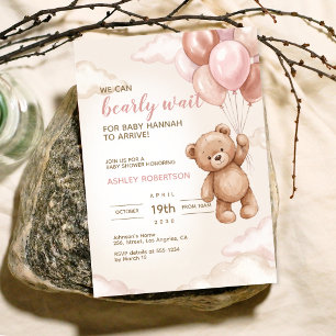 Invitación de Baby Shower de Osito de Peluche
