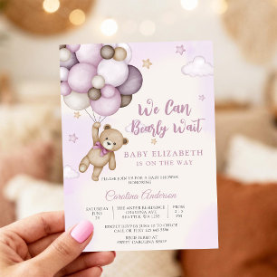Invitación de Baby Shower de Osito de Peluche Ador