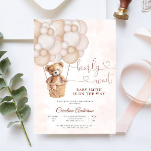 Invitación de Baby Shower de Osito de Peluche Ador