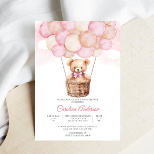 Invitación de Baby Shower de Osito de Peluche Ador