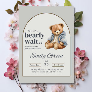 Invitación de Baby Shower de Osito de Peluche, Cas