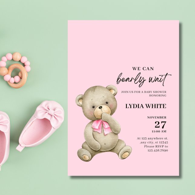 Invitación de Baby Shower de Osito de Peluche, Cas (Subido por el creador)