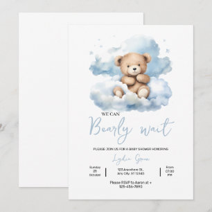 Invitación de Baby Shower de Osito de Peluche, Cas