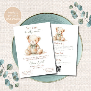 Invitación de Baby Shower de Osito de Peluche Todo