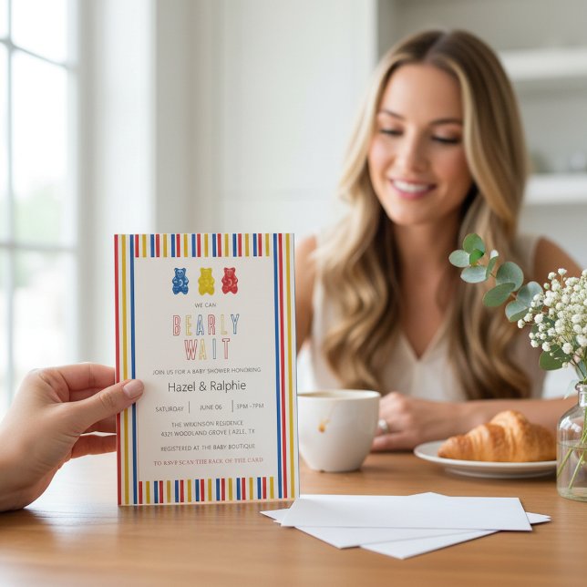 Invitación de Baby Shower de Ositos Gomosos Beary  (Subido por el creador)