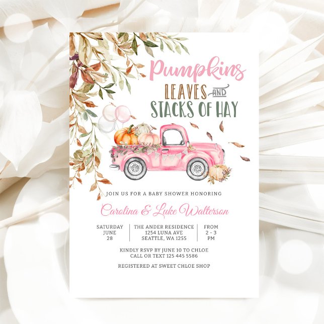 Invitación de Baby Shower de Otoño (Subido por el creador)