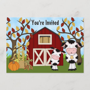 Invitación de Baby Shower de otoño a mamá y bebé