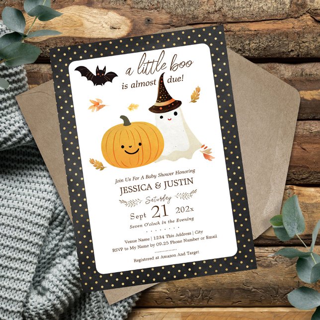 Invitación de Baby Shower de Otoño de Halloween Li (Subido por el creador)