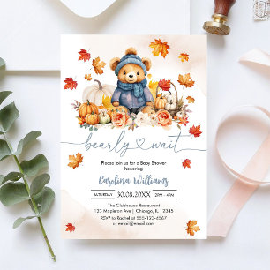 Invitación de Baby Shower de Otoño No Podemos Espe