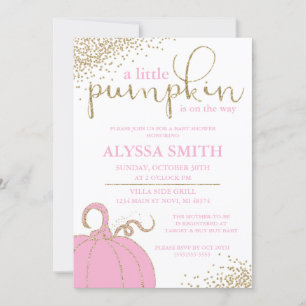 Invitación de Baby Shower de Otoño para Bebé Calab
