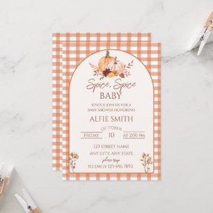 Invitación de Baby Shower de Otoño Rústico de Cala