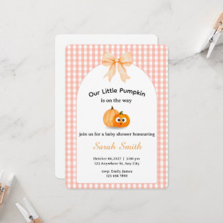 Invitación de Baby Shower de Otoño | Tema de Calab