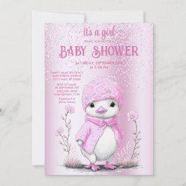 Invitación de Baby Shower de pack color de agua ro