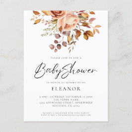 Invitación de Baby Shower de Paper Terracotta Flor