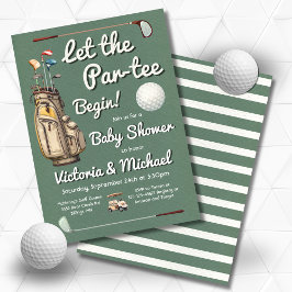 Invitación de Baby Shower de Par-tee Golf