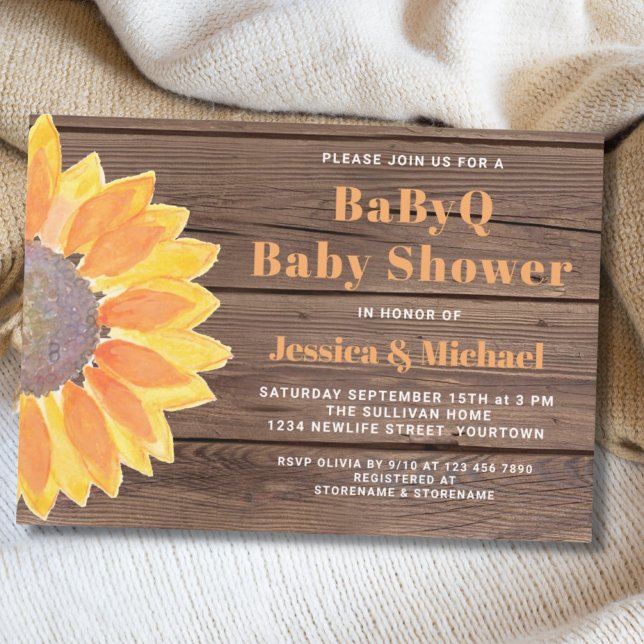 Invitación de Baby Shower de Parejas de barbacoa d (Subido por el creador)
