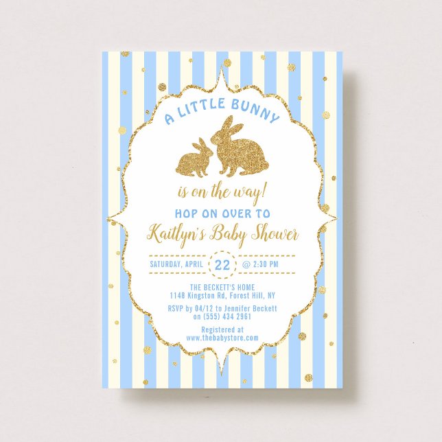 Invitación de Baby Shower de Pascua para niños peq (Subido por el creador)