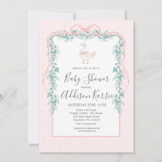 invitación de baby shower de patito tonto sureño e