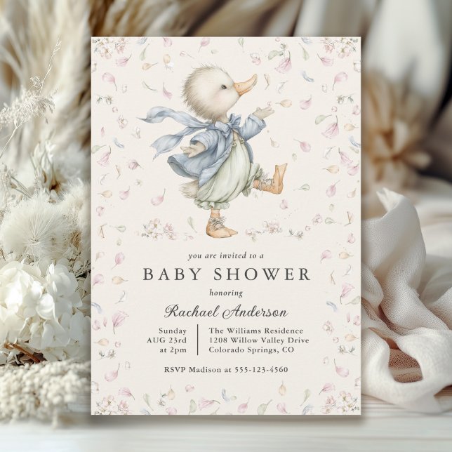 Invitación de Baby Shower de Pato de Cuento de Had (Subido por el creador)