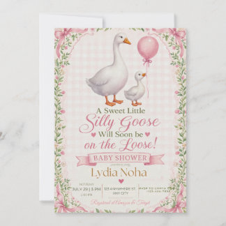 Invitación de Baby Shower de Pato Silvestre Dulce