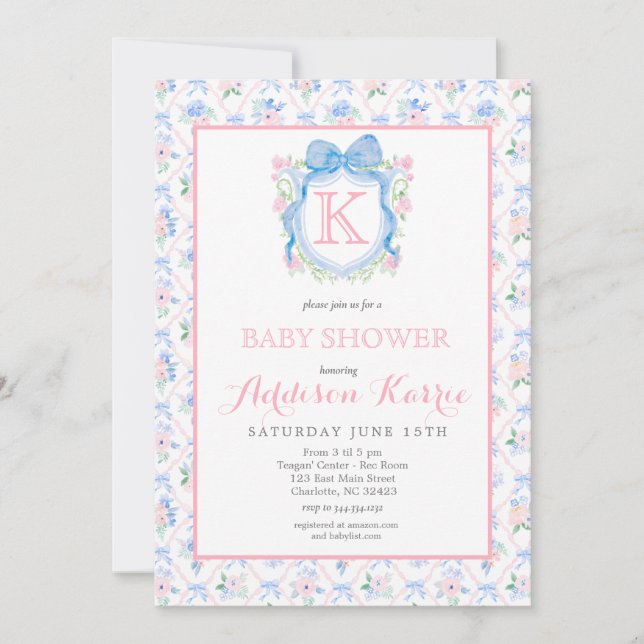 Invitación de baby shower de perro labrador negro (Anverso)
