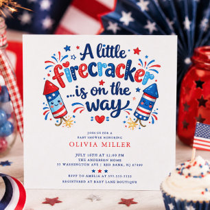 Invitación de Baby Shower de Petardo