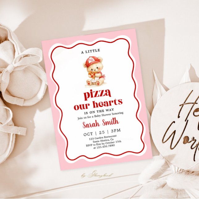 Invitación de Baby Shower de Pizza (Subido por el creador)