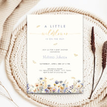 Invitación de Baby Shower de Primavera Una Pequeña