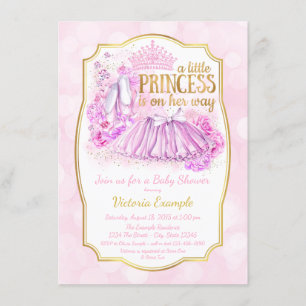 Invitación de Baby Shower de Princesa Bailarina Ro