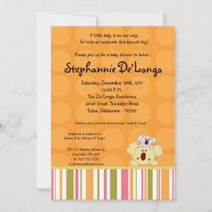 Invitación de Baby Shower de punzonado tropical 5
