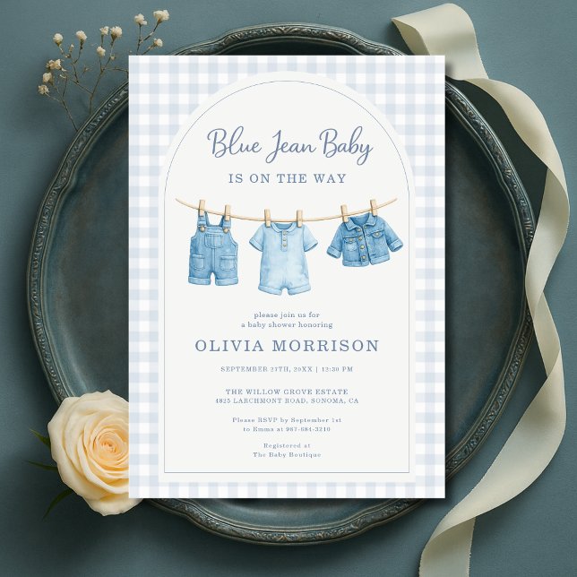 Invitación de Baby Shower de Ropa de Bebé de Mezcl (Subido por el creador)
