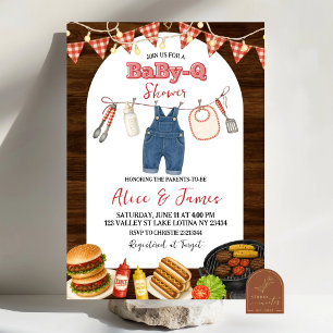 invitación de baby shower de Rustic Boy babyQ