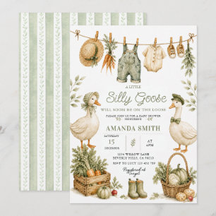 Invitación de Baby Shower de Silly Goose Farm