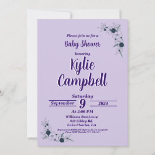 Invitación de Baby Shower de Simple Line Art Boho