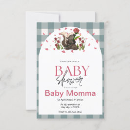 Invitación de Baby Shower de Skunk