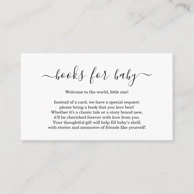Invitación de baby shower de solicitud de libro gu (Anverso)