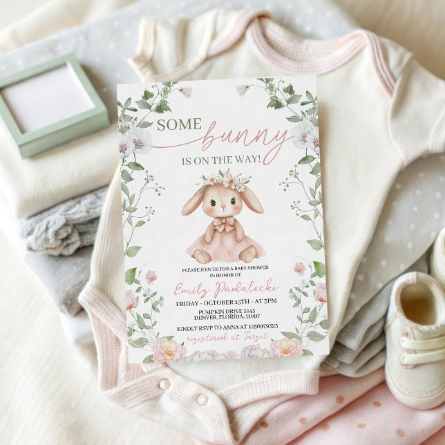 Invitación de Baby Shower de Some Bunny (Subido por el creador)