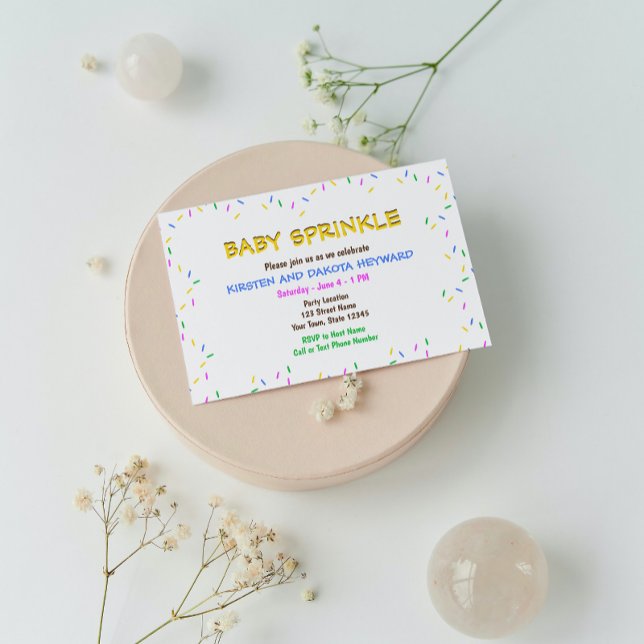 Invitación de Baby Shower de Sprinkle (Subido por el creador)