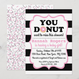Invitación de Baby Shower de Sprinkle Donut