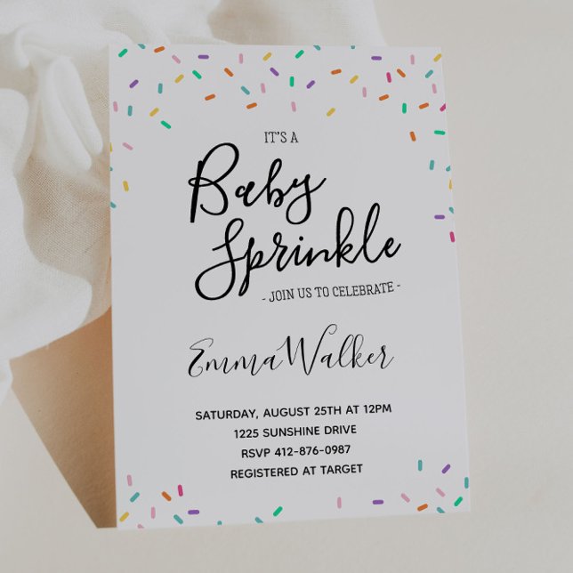 Invitación de Baby Shower de Sprinkles (Subido por el creador)