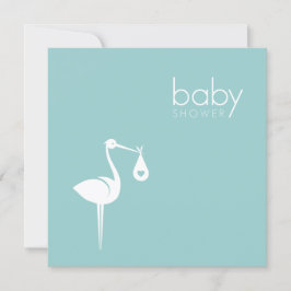 Invitación de Baby Shower de Stork Delivery Boy Bl