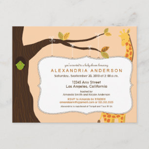 Invitación de Baby Shower de {TBA} árbol bebé ador