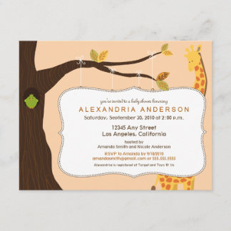 Invitación de Baby Shower de {TBA} árbol bebé ador