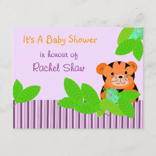 Invitación de Baby Shower de Tigre Bebé
