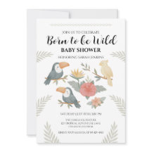 Invitación de Baby Shower de Tucán Nacido para ser